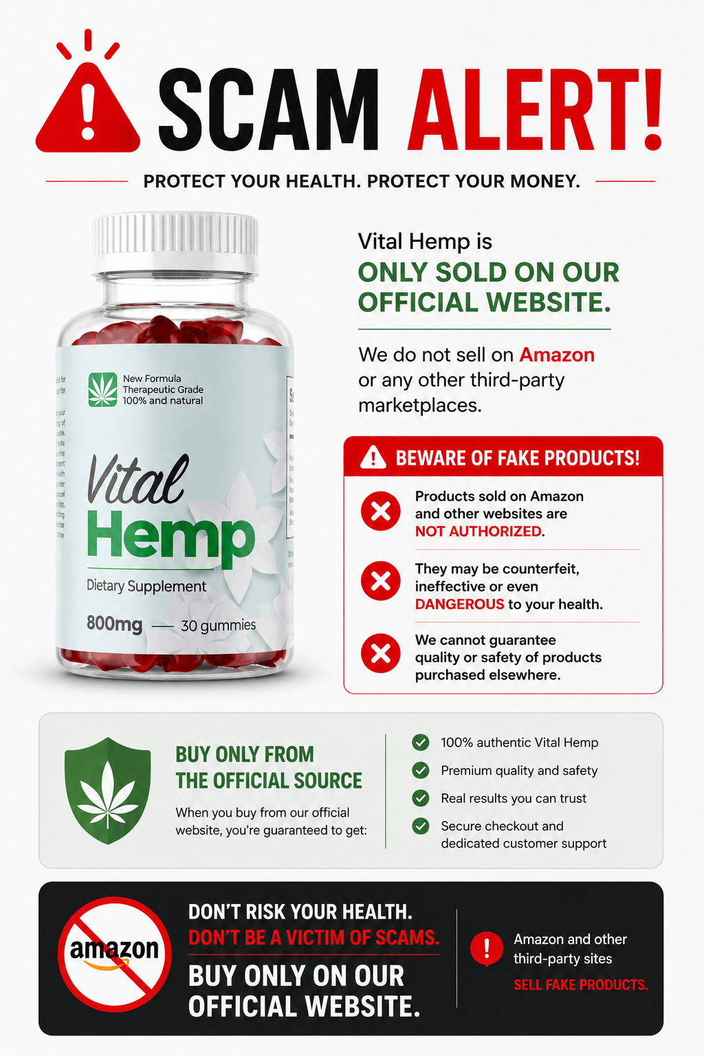 Scam alert Vital Hemp Gummies
