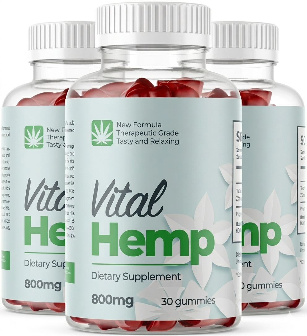 Vital Hemp Gummies 3 bottles